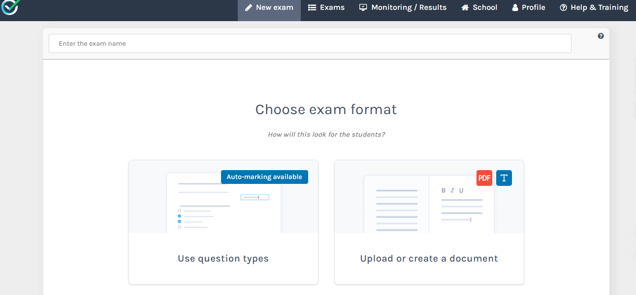 Examination software