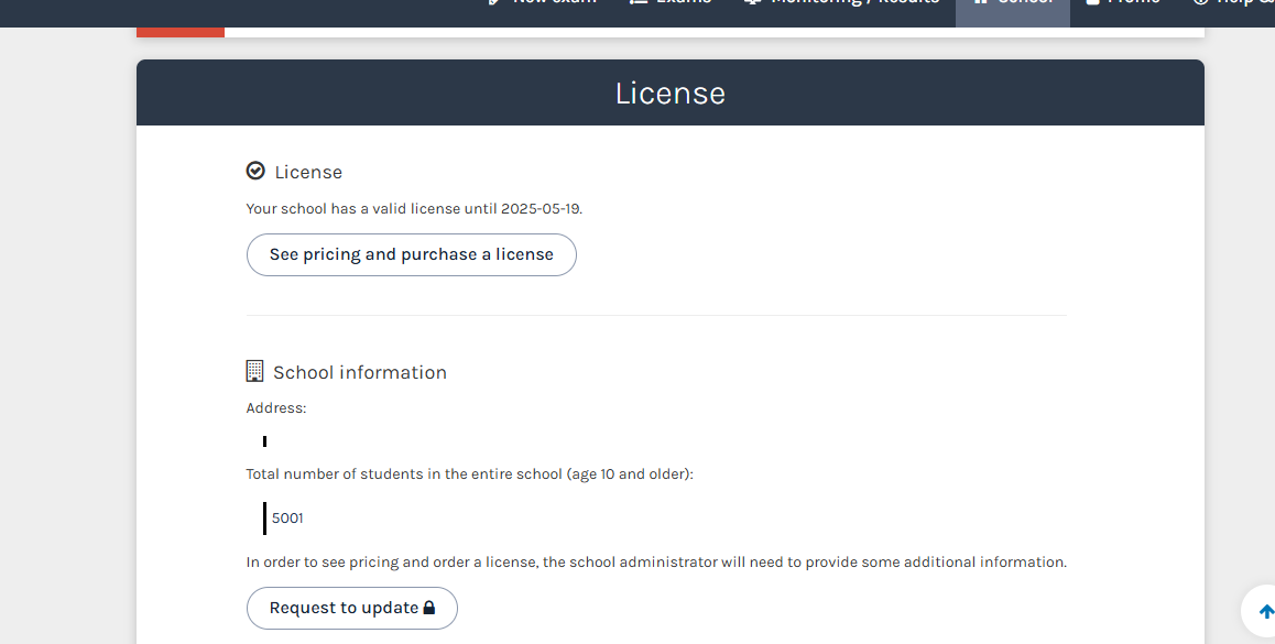 Iicense and software detail