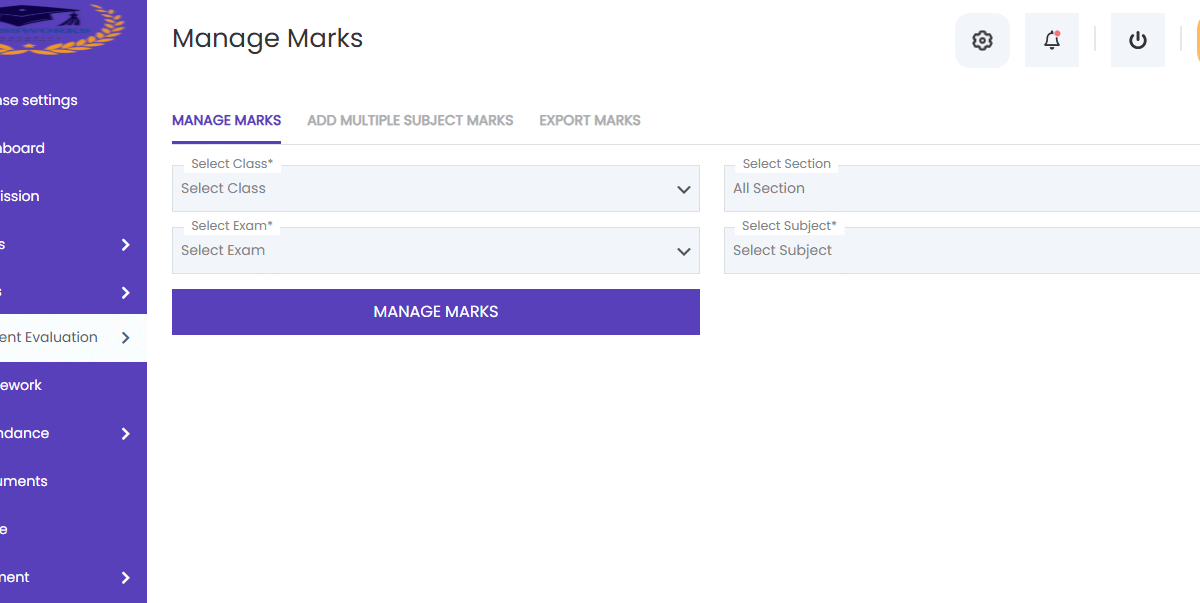 Manage Marks